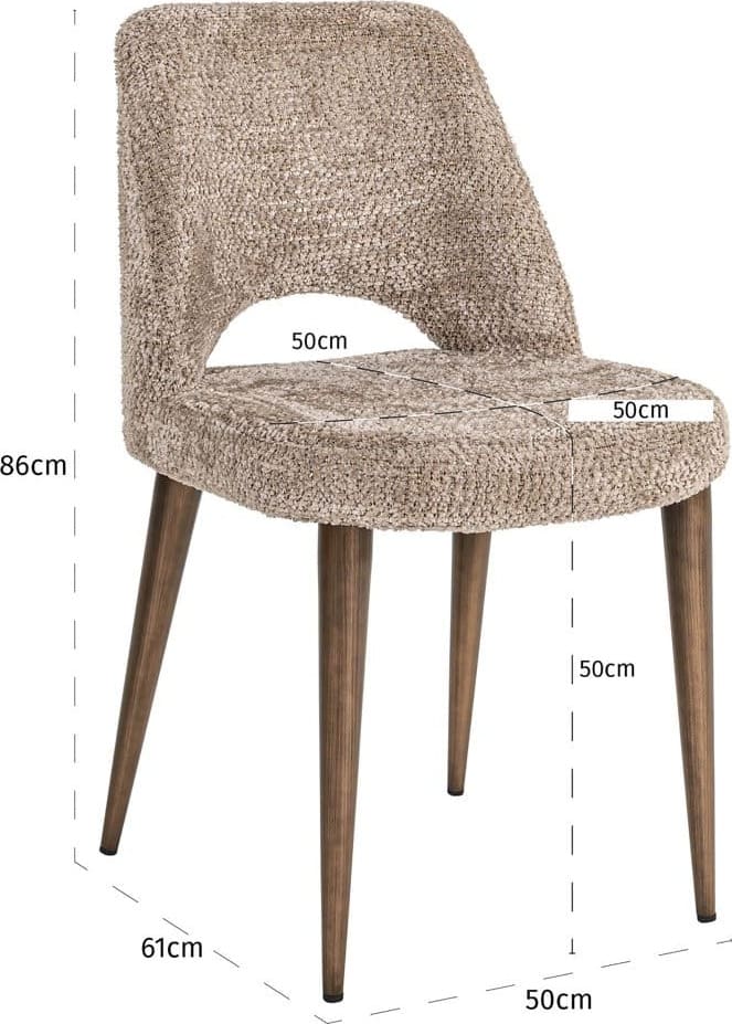 Richmond Interiors Eetkamerstoel Delphine lovely nature fire retardant Eetkamerstoel