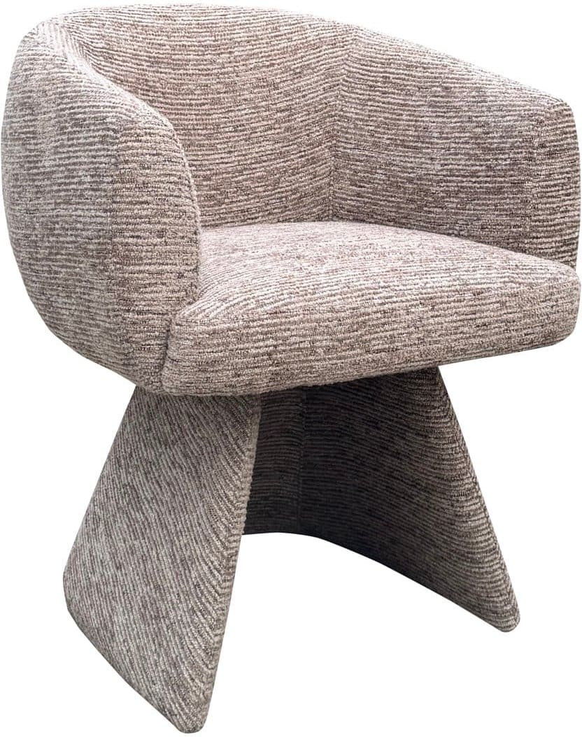 Richmond Interiors Eetkamerstoel Quiriro mocca linear swivel Eetkamerstoel