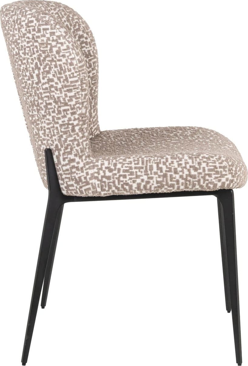 Richmond Interiors Eetkamerstoel Sergio natural geo Beige Eetkamerstoel