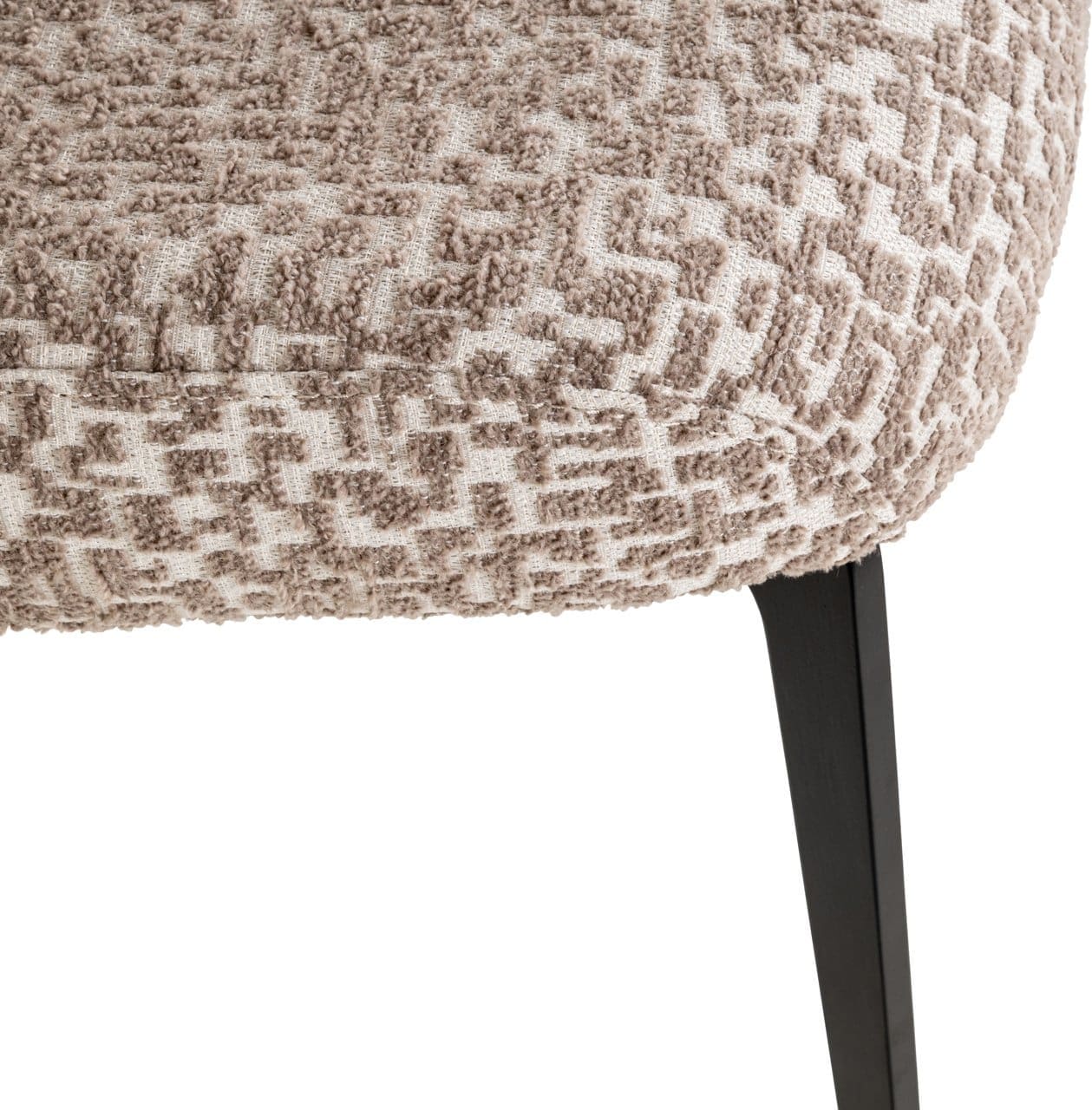 Richmond Interiors Eetkamerstoel Sergio natural geo Beige Eetkamerstoel