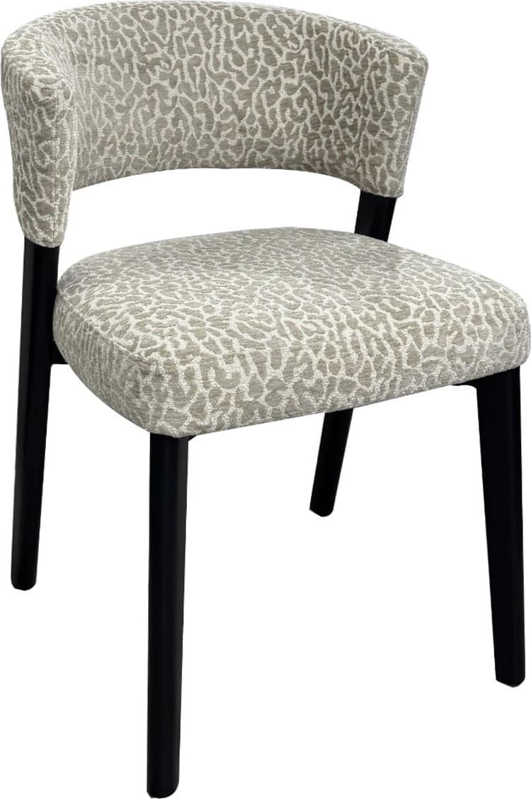 Richmond Interiors Eetkamerstoel Zeno beige leopard Beige Eetkamerstoel