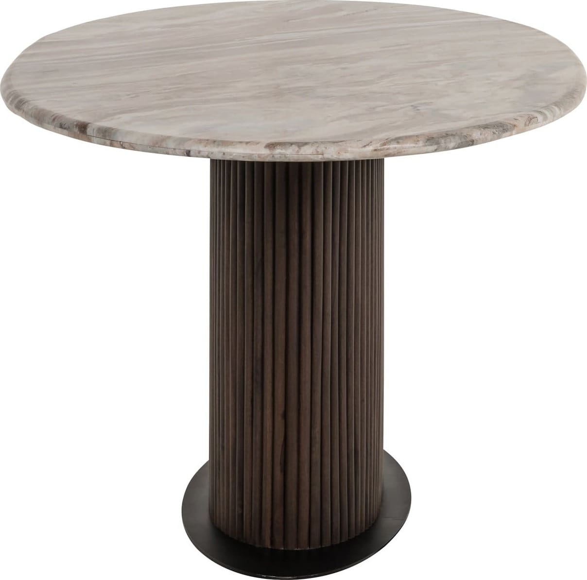 Richmond Interiors Eettafel Rasford dark brown oval 200 Bruin Eettafel