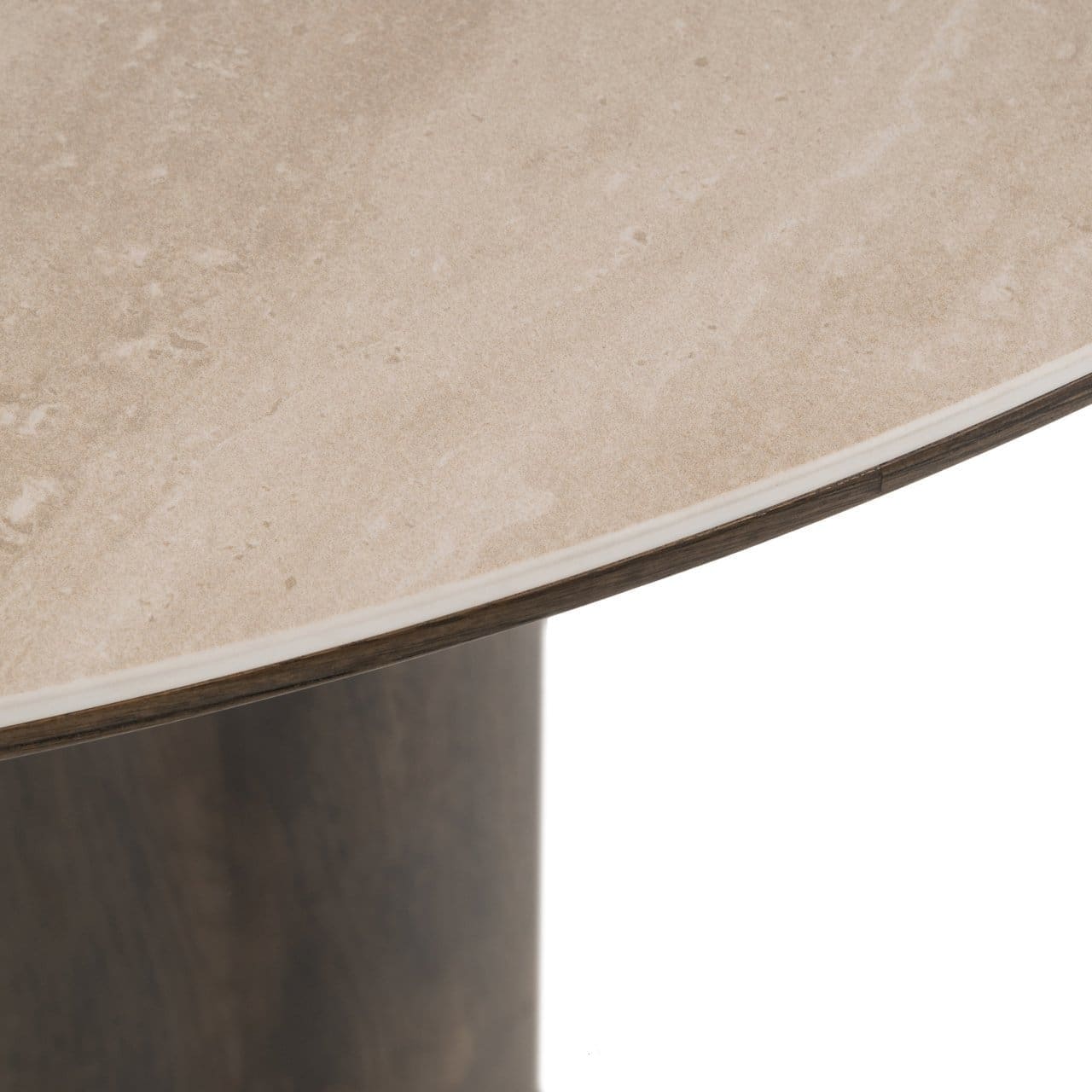 Richmond Interiors Eettafel Ritz brown 120Ø Bruin Eettafel