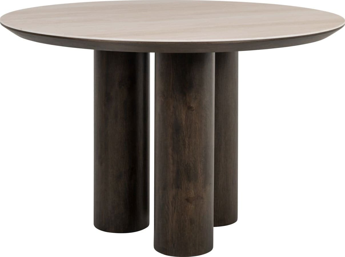 Richmond Interiors Eettafel Ritz brown 120Ø Bruin Eettafel