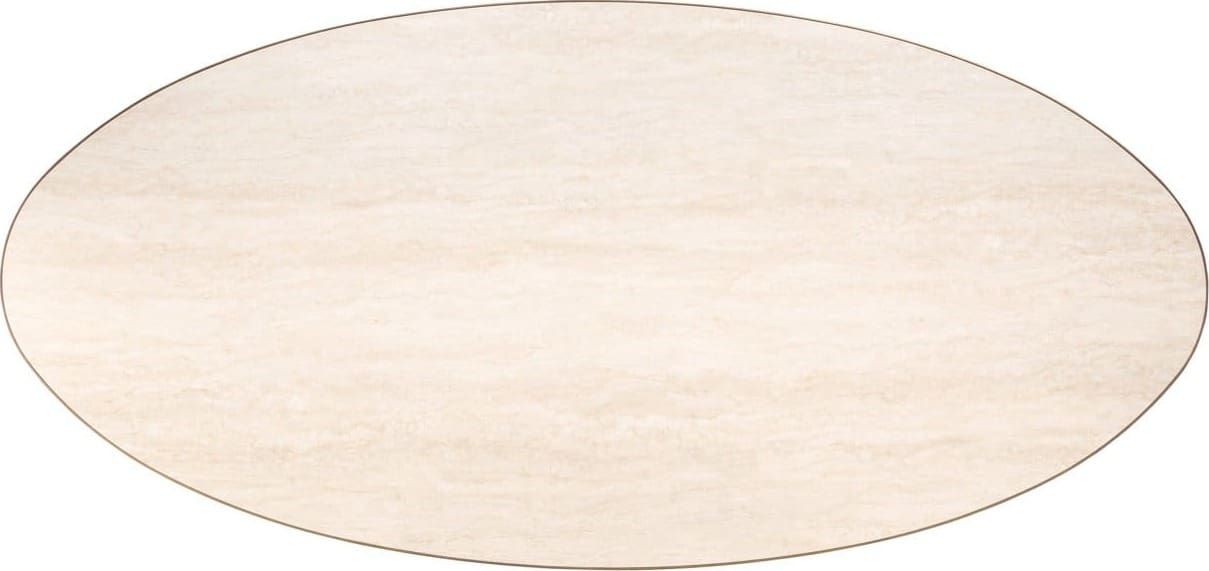 Richmond Interiors Eettafel Tivoli white oval 230 Wit Eettafel