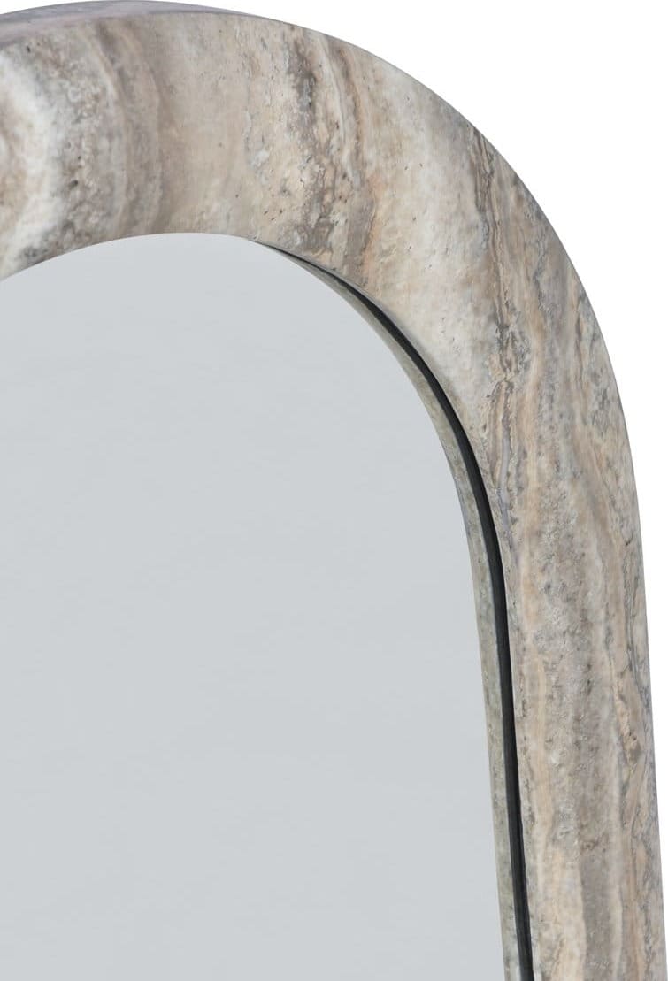 Richmond Interiors Spiegel Calvo grey faux travertine Woonaccessoire