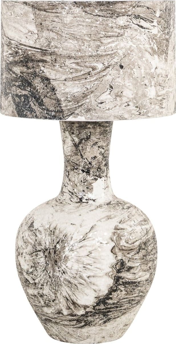 Richmond Interiors Tafellamp Cecile black/white Zwart Woonaccessoire