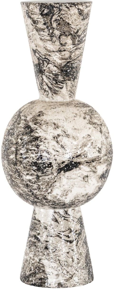 Richmond Interiors Vaas Florry black/white Zwart Woonaccessoire