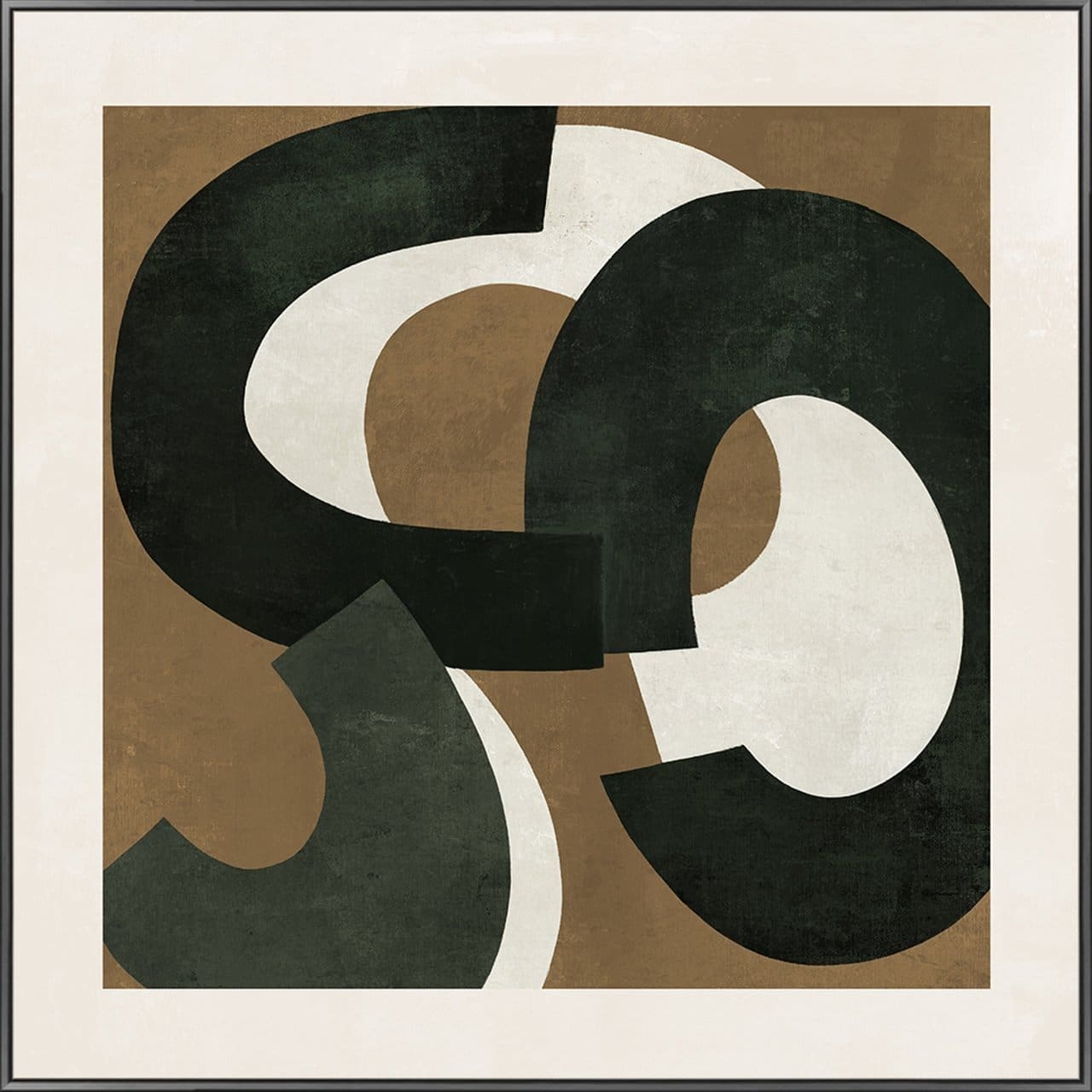 Richmond Interiors Wall art Euphoria brown right Bruin
