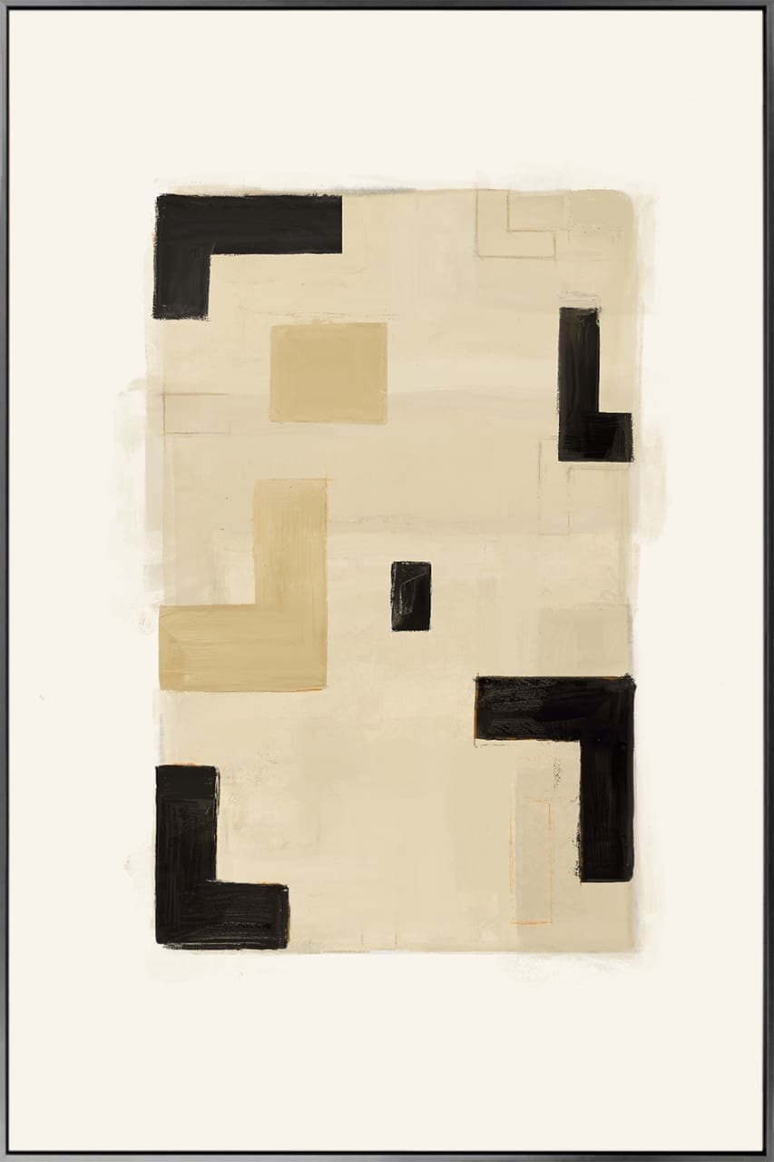 Richmond Interiors Wall art Vortex beige left Beige