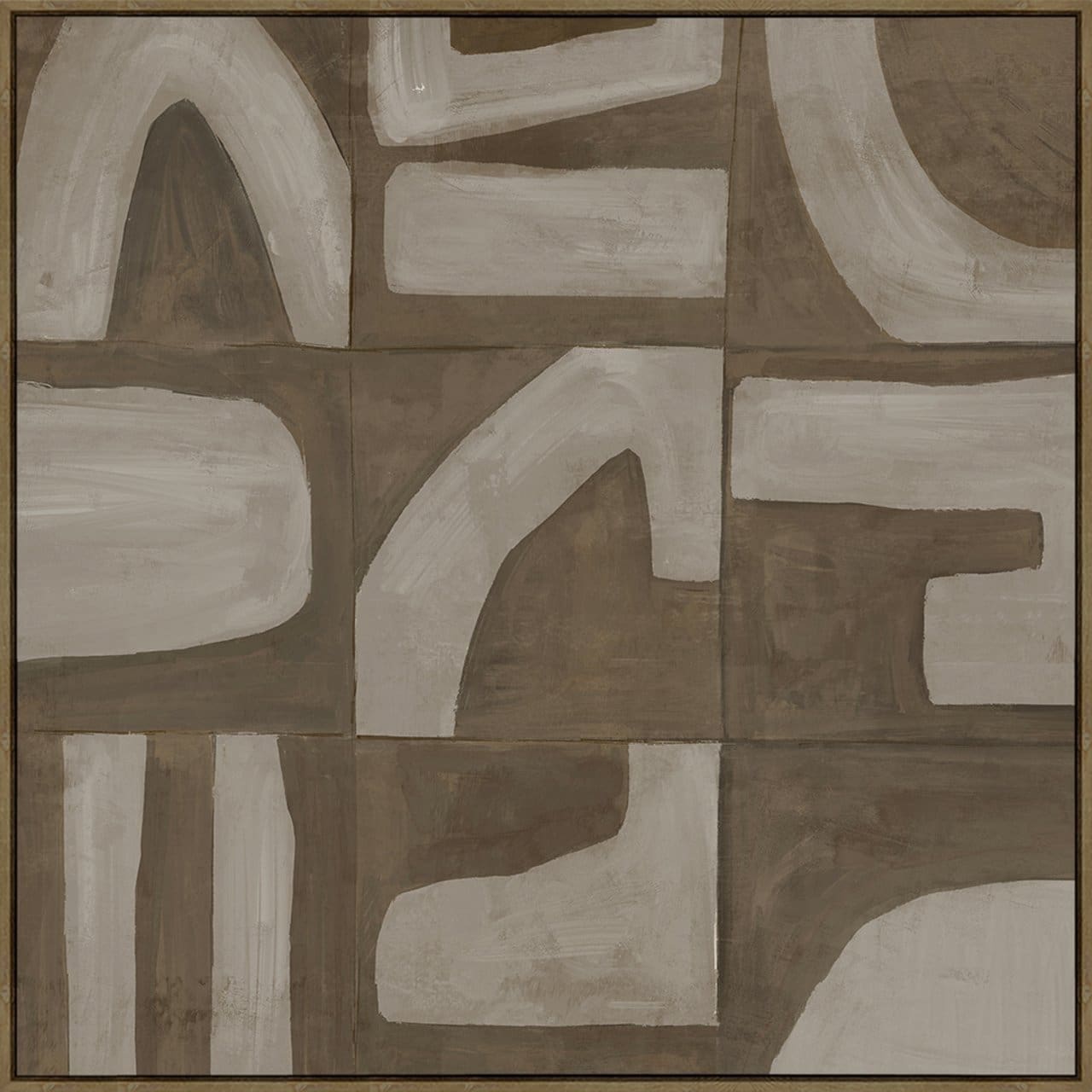 Richmond Interiors Wall art Zenith sand left Beige
