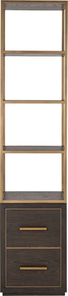 Richmond Interiors Wandkast Carter brown small 2-drawers Bruin Kast