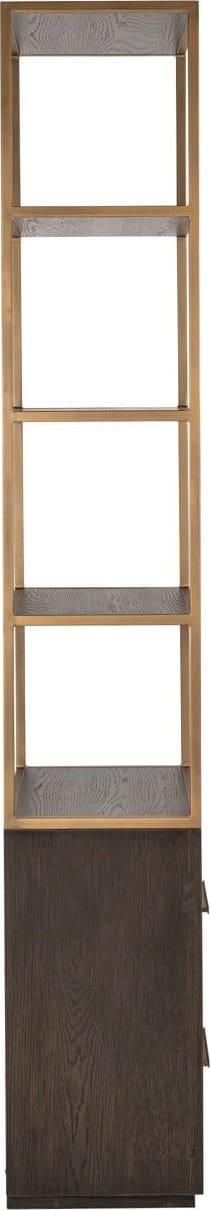Richmond Interiors Wandkast Carter brown small 2-drawers Bruin Kast
