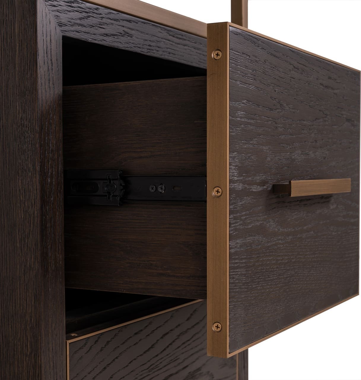 Richmond Interiors Wandkast Carter brown small 2-drawers Bruin Kast