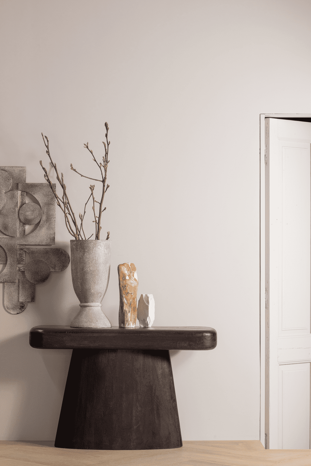WOOOD Amco sidetable mango hout zwart Zwart Bijzettafel