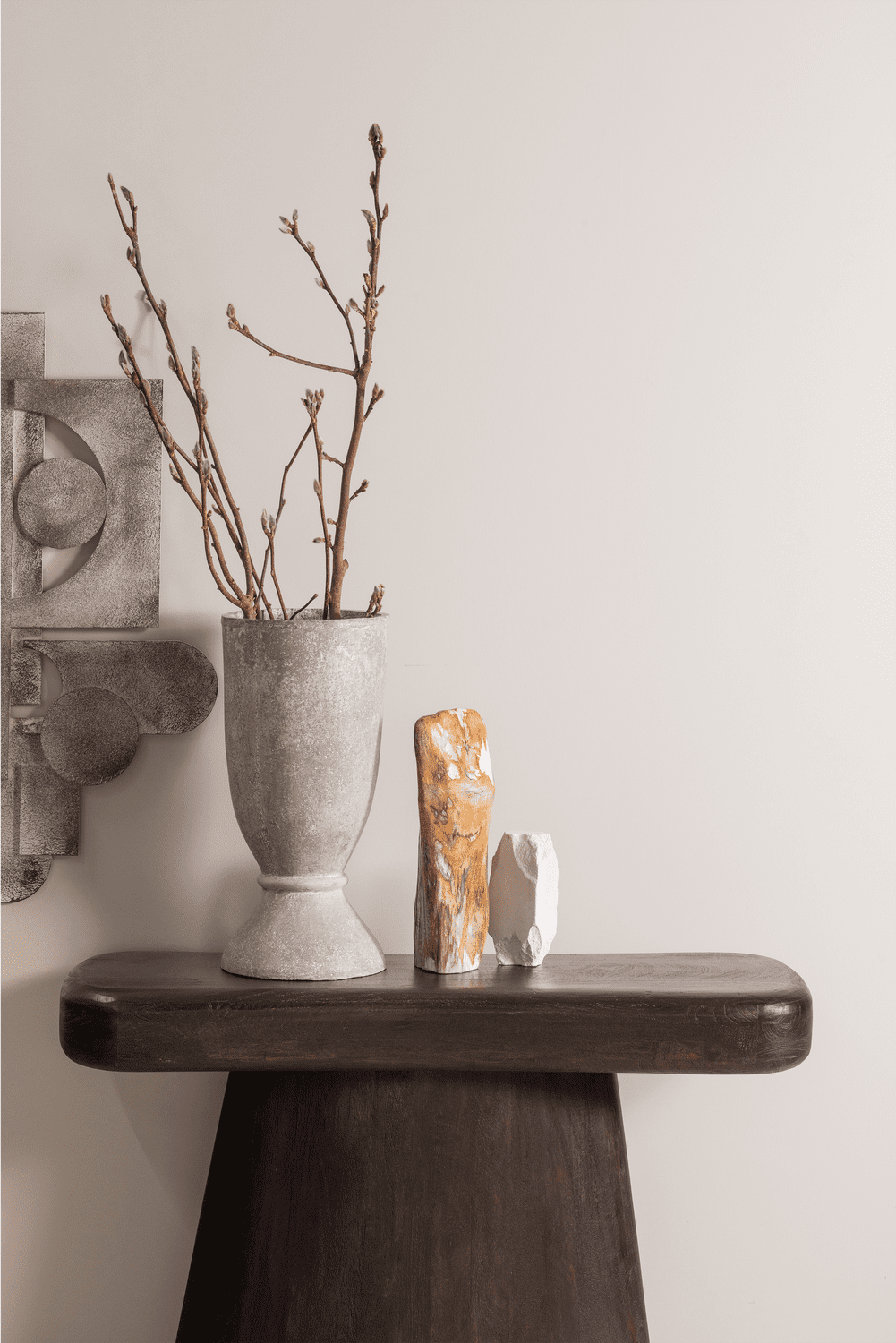 WOOOD Amco sidetable mango hout zwart Zwart Bijzettafel