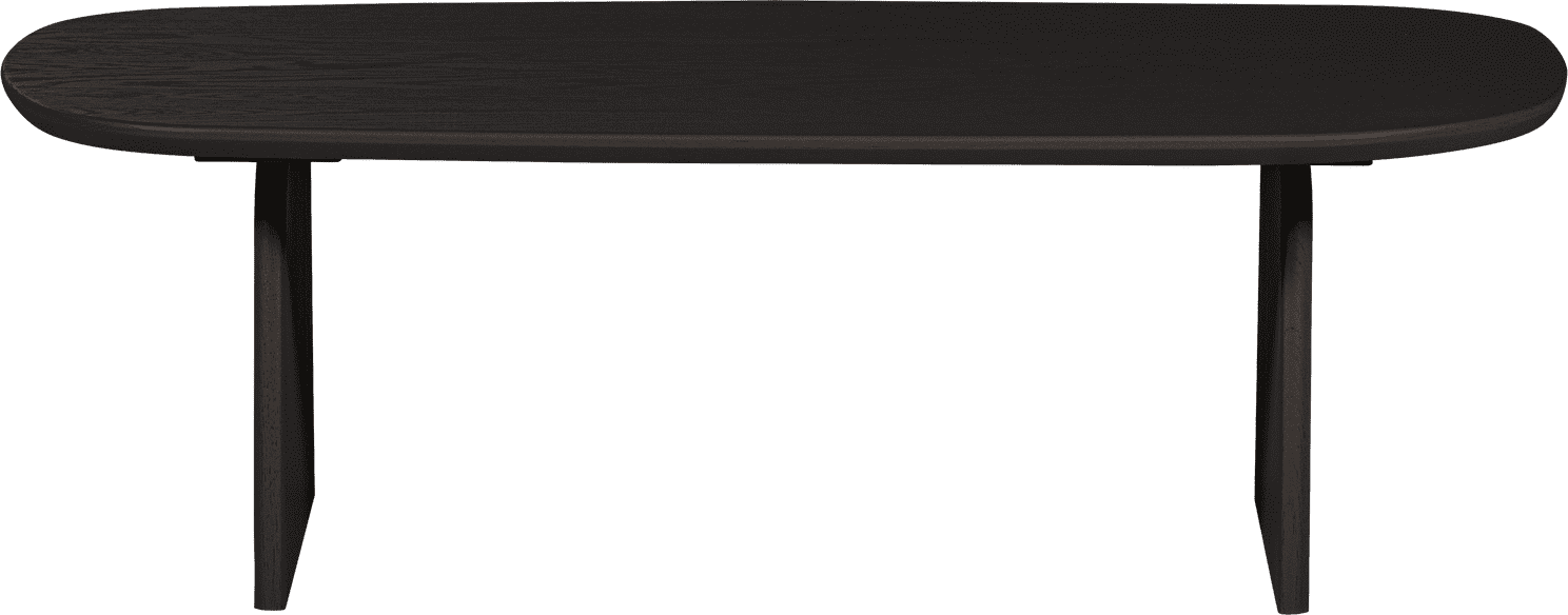 WOOOD Eettafel salontafel 110cm eiken blacknight Zwart Salontafel