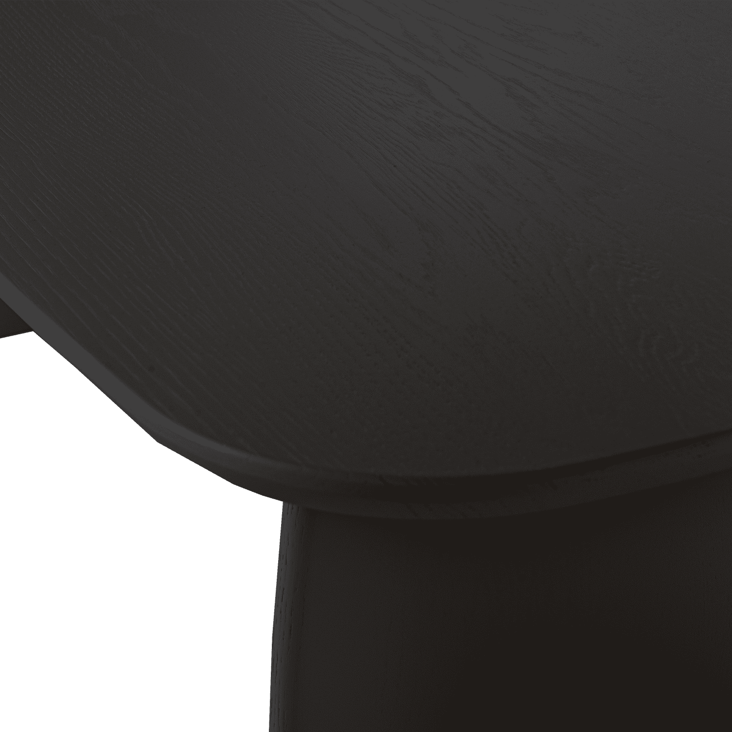 WOOOD Eettafel salontafel 110cm eiken blacknight Zwart Salontafel