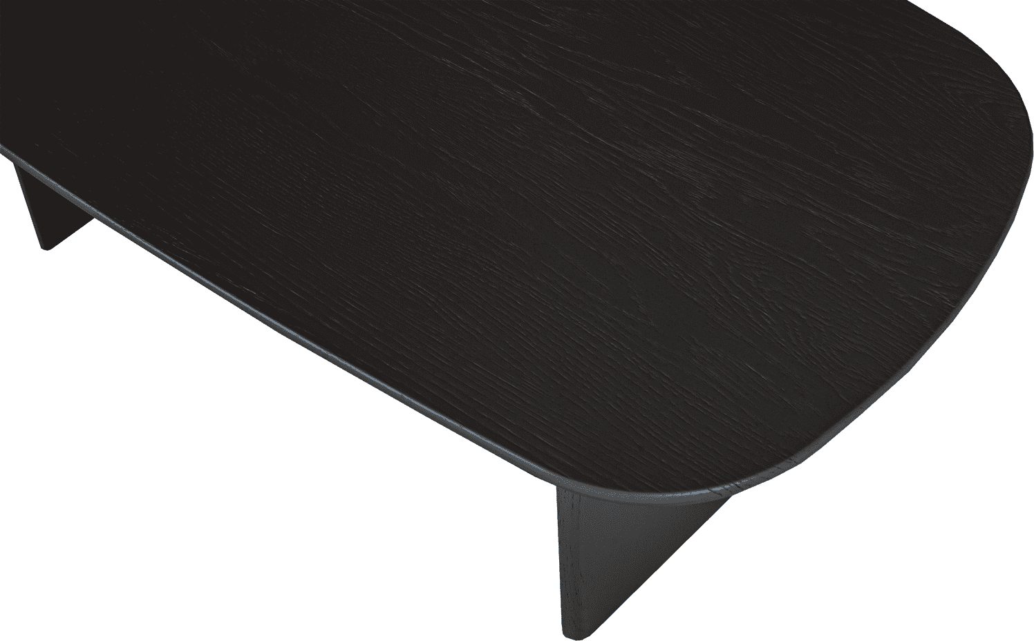 WOOOD Eettafel salontafel 110cm eiken blacknight Zwart Salontafel