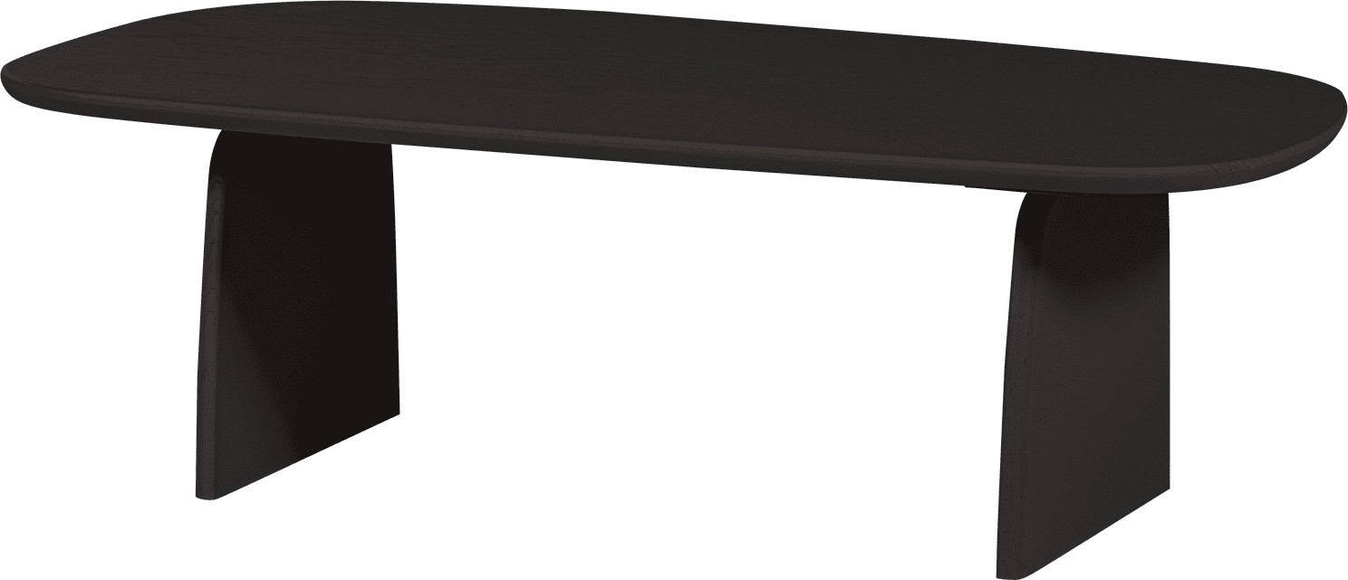 WOOOD Eettafel salontafel 110cm eiken blacknight Zwart Salontafel