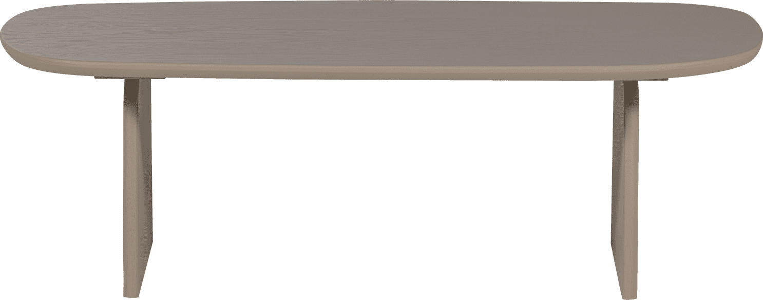 WOOOD Eettafel salontafel 110cm eiken dakargrau Grijs Salontafel