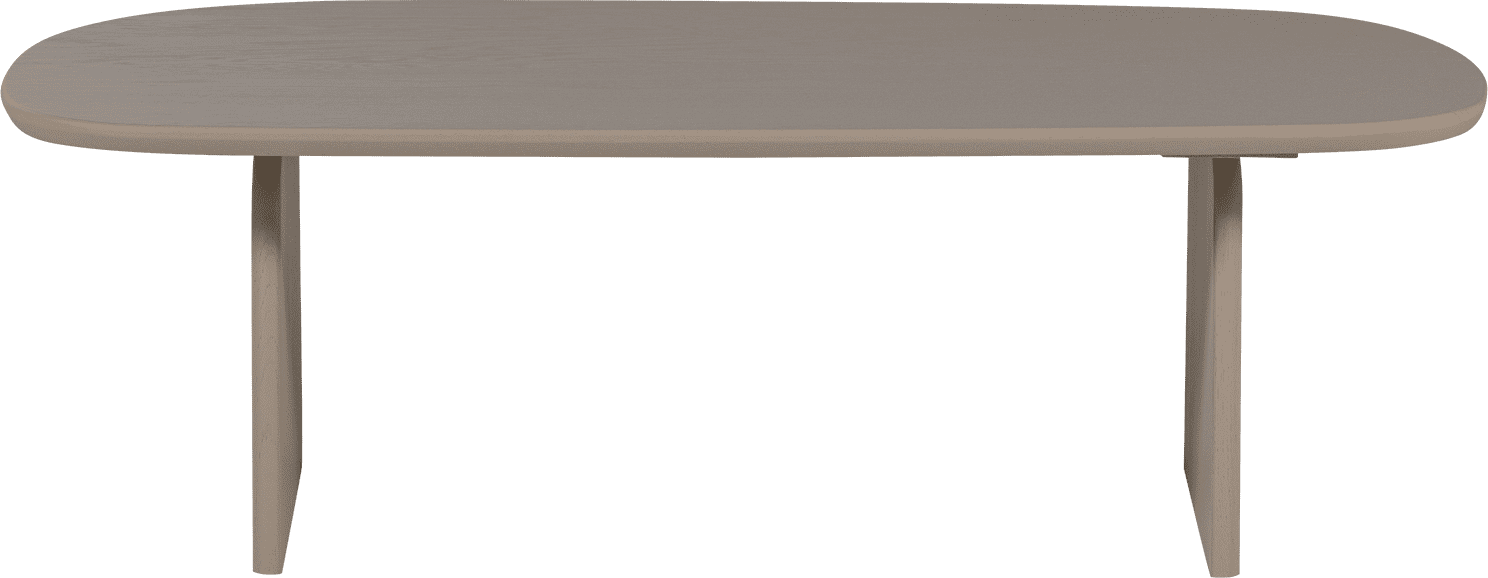 WOOOD Eettafel salontafel 110cm eiken dakargrau Grijs Salontafel