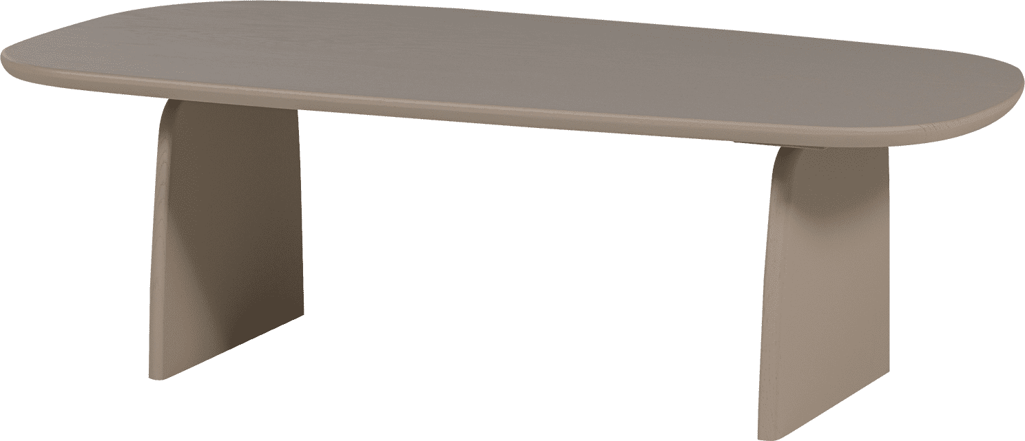 WOOOD Eettafel salontafel 110cm eiken dakargrau Grijs Salontafel