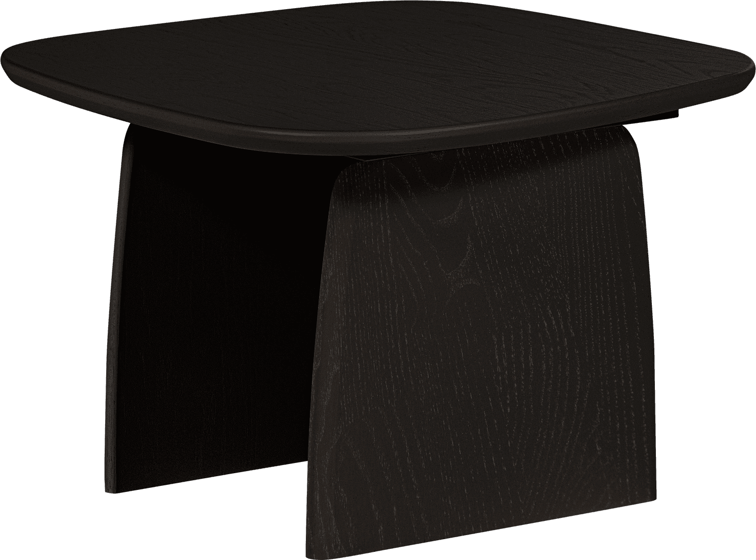 WOOOD Eettafel salontafel 60cm eiken blacknight Zwart Salontafel