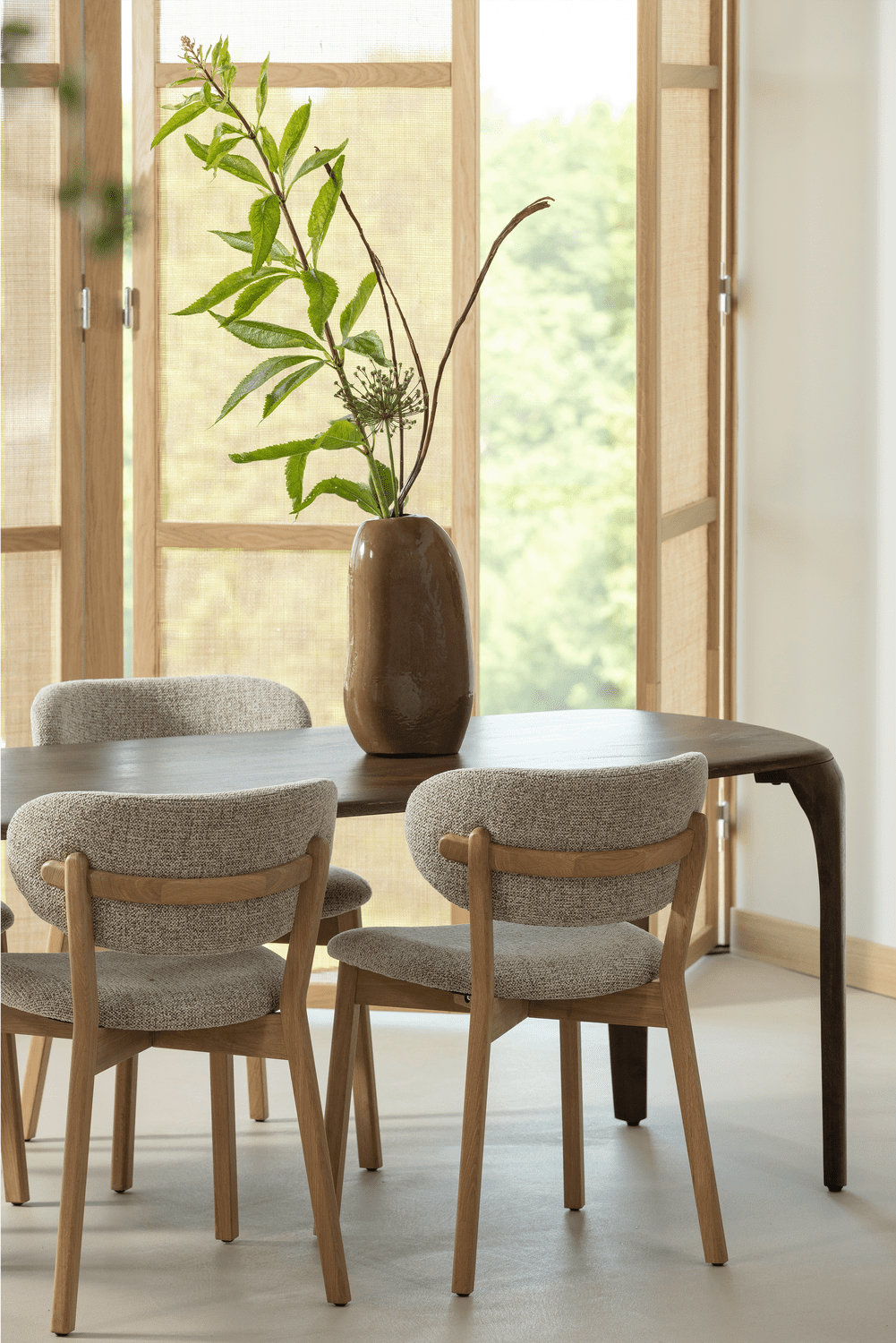 WOOOD Fiore eettafel mango hout donkerbruin 230x95cm Donkerbruin