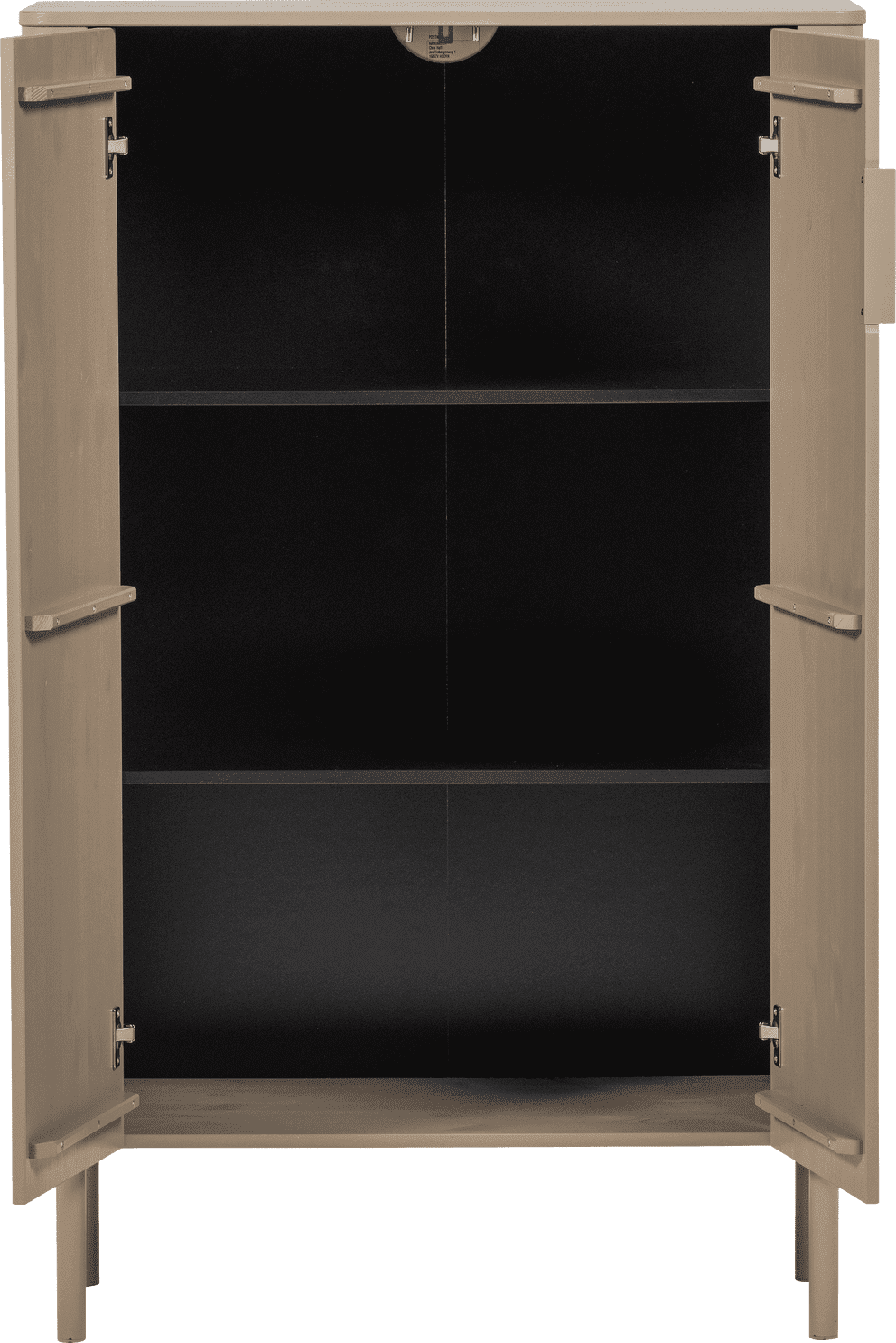 WOOOD Gunnar 2-deurs kast grenen mud Bruin|Taupe Wandkast