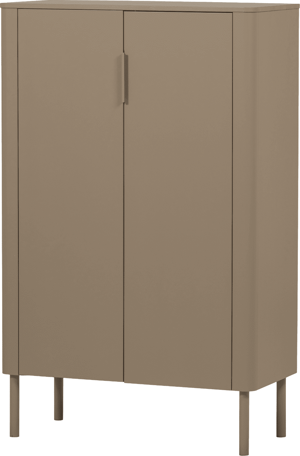 WOOOD Gunnar 2-deurs kast grenen mud Bruin|Taupe Wandkast