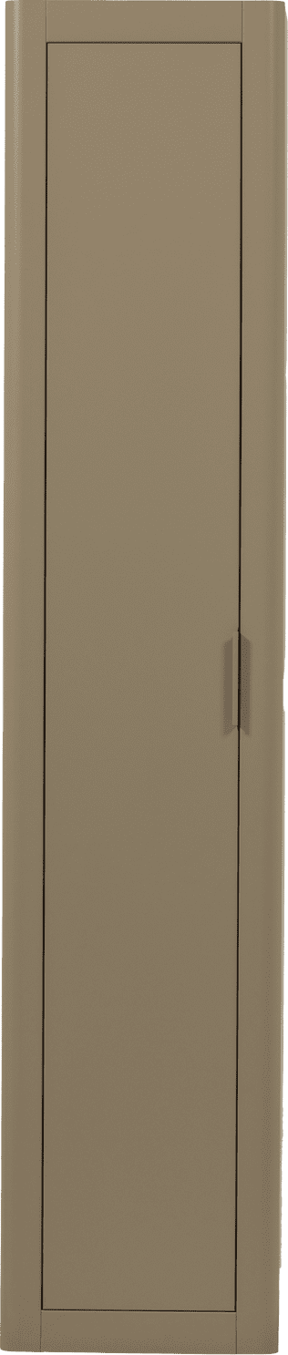 WOOOD Gunnar smalle hoge kast grenen mud Bruin|Taupe Wandkast