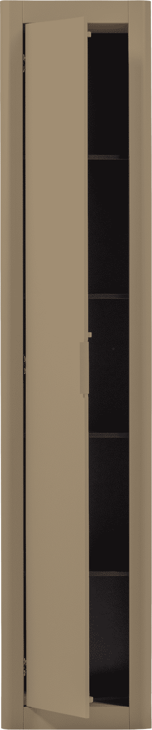 WOOOD Gunnar smalle hoge kast grenen mud Bruin|Taupe Wandkast