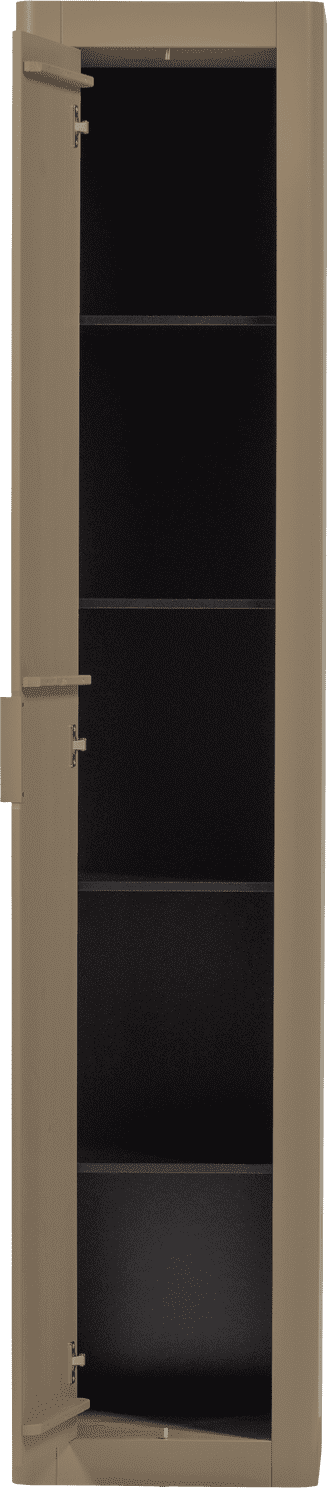 WOOOD Gunnar smalle hoge kast grenen mud Bruin|Taupe Wandkast