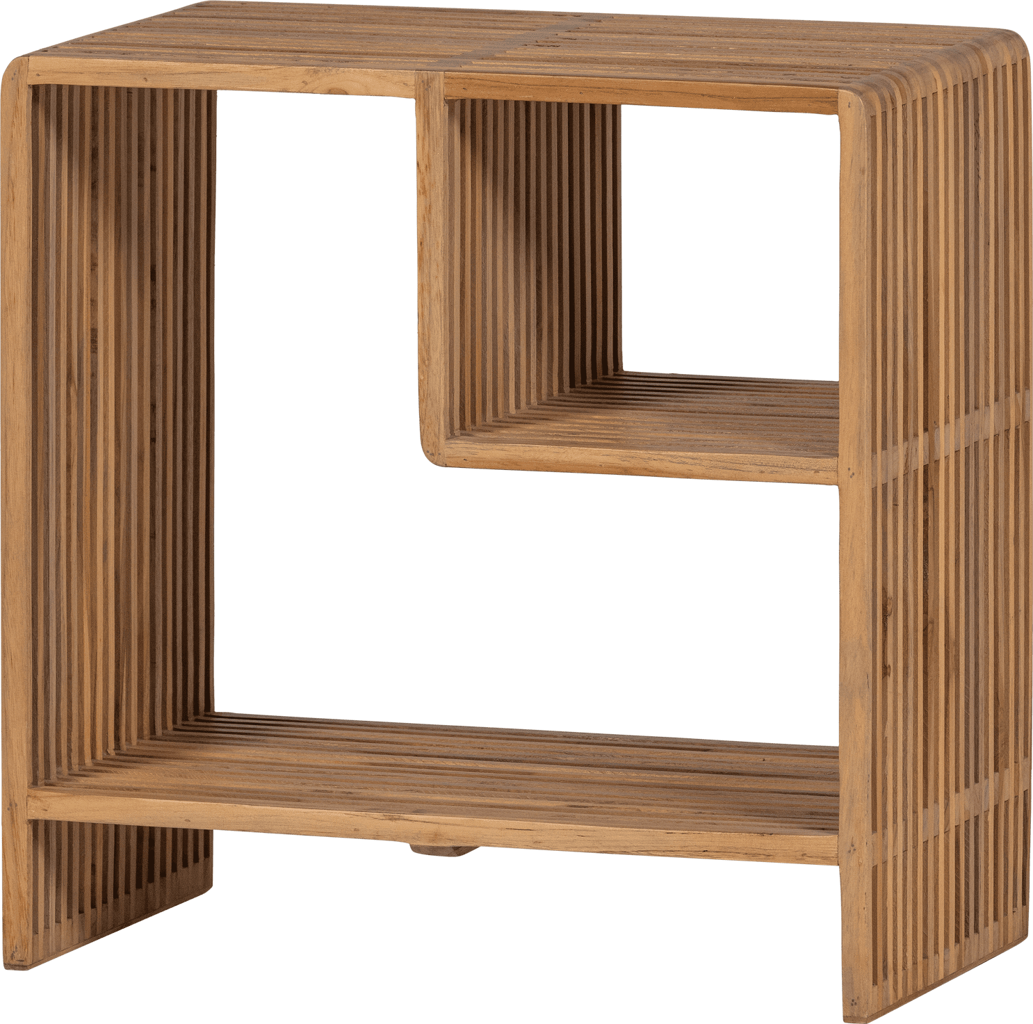 WOOOD Jasmijn sidetable recycled teak naturel Naturel Wandtafel