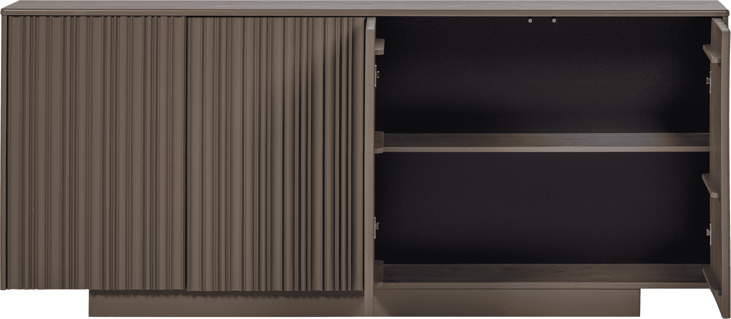 WOOOD Nova dressoir 200cm grenen truffel bruin Truffel bruin Dressoir|Kast