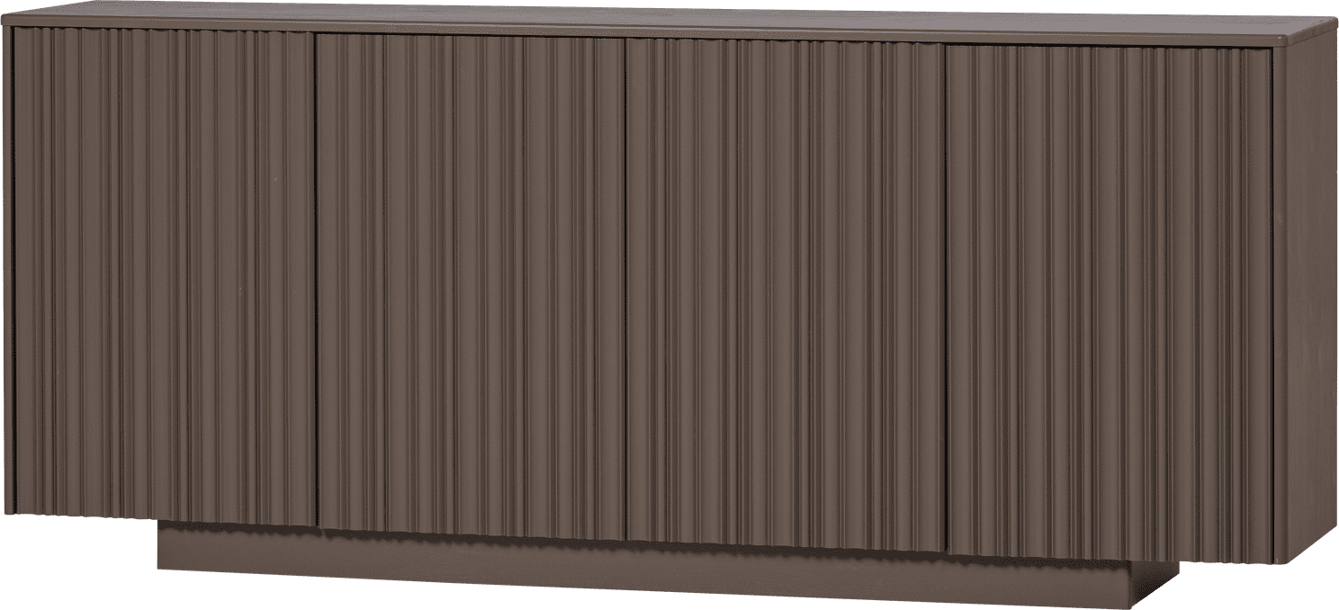 WOOOD Nova dressoir 200cm grenen truffel bruin Truffel bruin Dressoir|Kast