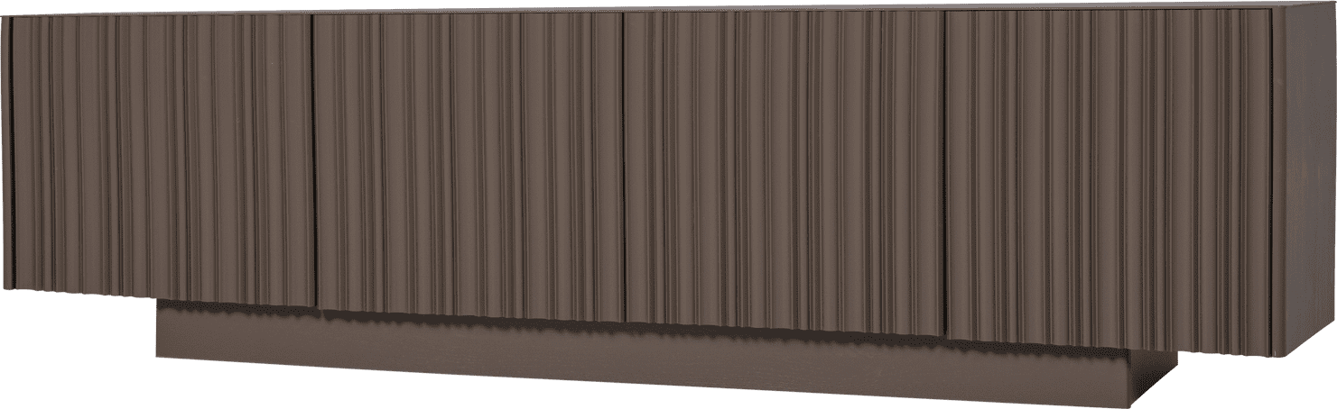 WOOOD Nova tv meubel 200cm grenen truffel bruin Truffel bruin Tv-meubel|Tv-dressoir