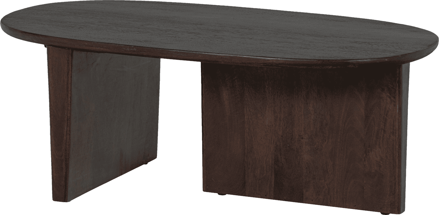 WOOOD Seam salontafel mango hout donkerbruin Walnoot Salontafel