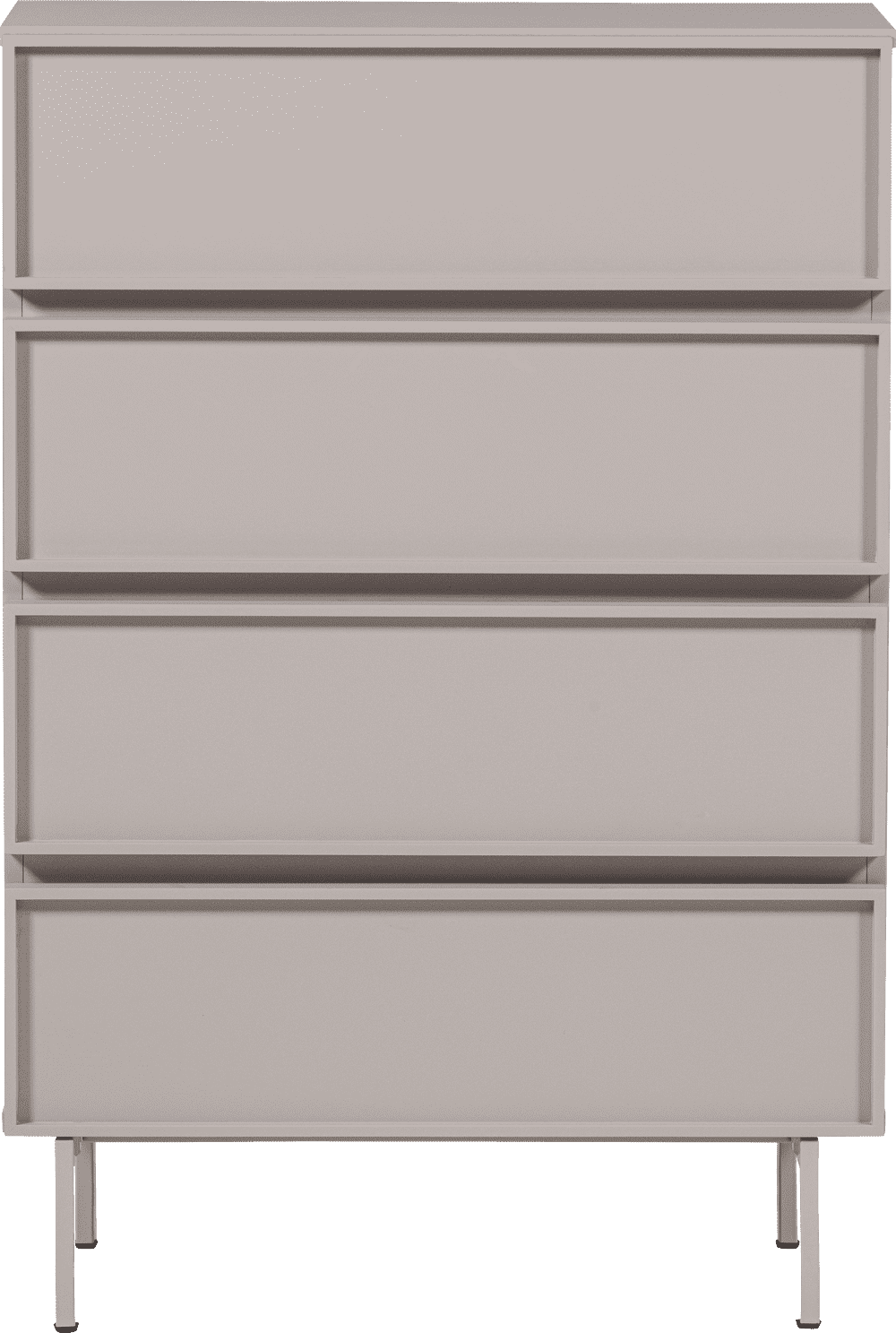 WOOOD Tours ladekast 4 lades melamine/mdf zand Bruin|Beige Ladekast