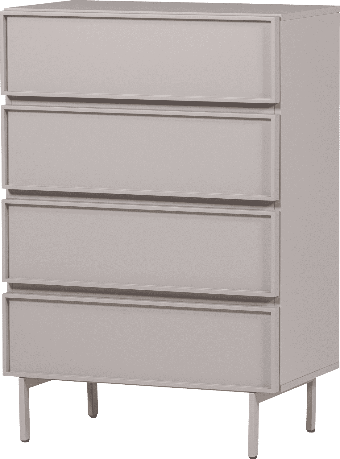 WOOOD Tours ladekast 4 lades melamine/mdf zand Bruin|Beige Ladekast
