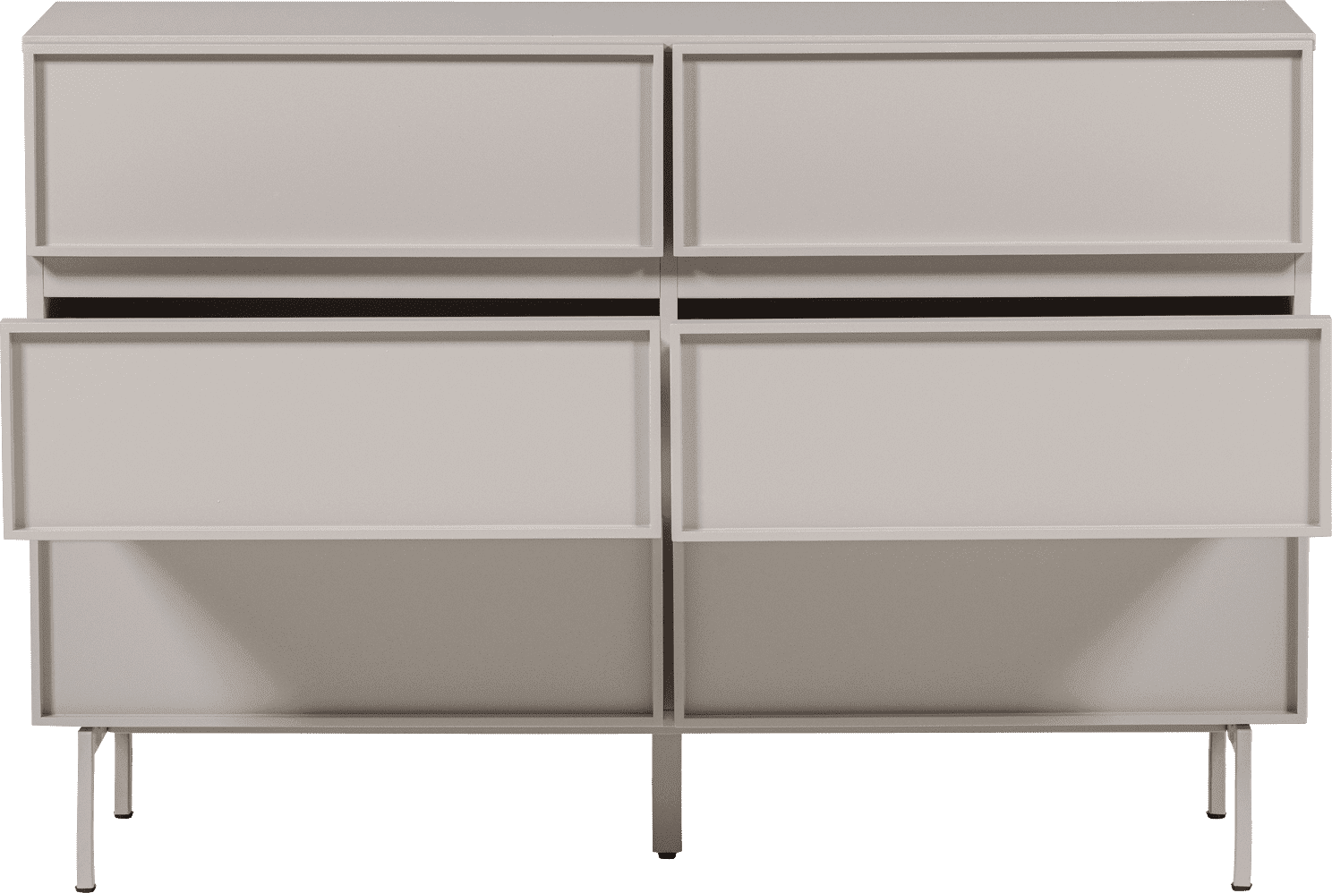 WOOOD Tours ladekast 6 lades melamine/mdf zand Bruin|Beige Ladekast