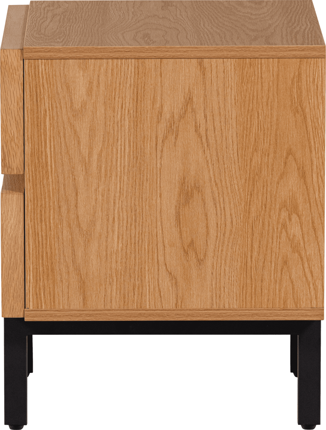 WOOOD Tours ladekast/nachtkastje 2 lades melamine/mdf naturel Naturel Nachtkastje