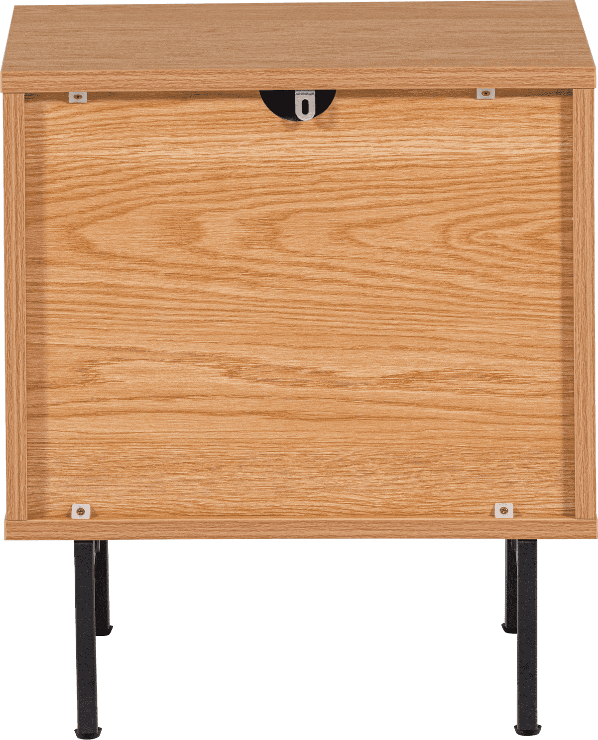 WOOOD Tours ladekast/nachtkastje 2 lades melamine/mdf naturel Naturel Nachtkastje
