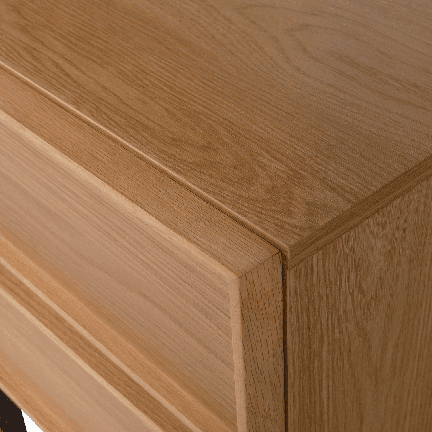 WOOOD Tours ladekast/nachtkastje 2 lades melamine/mdf naturel Naturel Nachtkastje