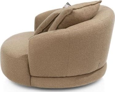 Xooon Cervos fauteuil draaibaar - rond 130cm incl. 1 kussen 60x60 + 1 kussen 45x45 Fauteuil