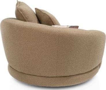 Xooon Cervos fauteuil draaibaar - rond 130cm incl. 1 kussen 60x60 + 1 kussen 45x45 Fauteuil