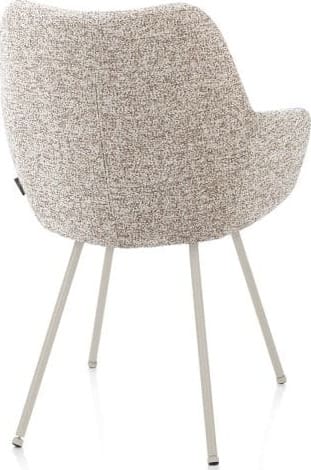 Xooon Mats armstoel 4-poots - creme - stof Luton - koper Koper Armstoel