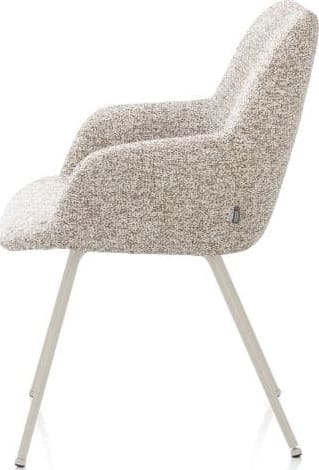 Xooon Mats armstoel 4-poots - creme - stof Luton - koper Koper Armstoel