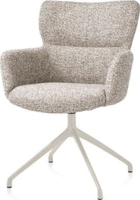 Xooon Sage armstoel draaibaar - creme - stof Luton - koper Koper Armstoel